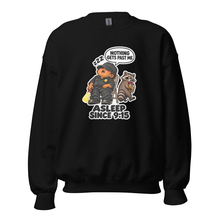 Security Stan "Asleep Since 9:15" design