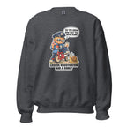 Officer Otis crewneck sweatshirt in Dark Heather, front view