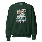Painter Parker crewneck sweatshirt in Forest Green, front view