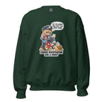 Officer Otis crewneck sweatshirt in Forest Green, front view