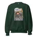IT Guy Iggy crewneck sweatshirt in Forest Green, front view