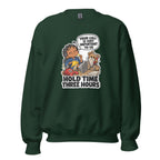 Customer Service Carl crewneck sweatshirt in Forest Green, front view
