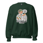 Accountant Andy crewneck sweatshirt in Forest Green, front view