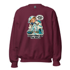 Painter Parker crewneck sweatshirt in Maroon, front view