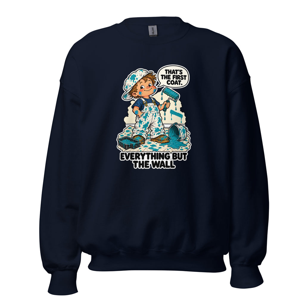 Painter Parker crewneck sweatshirt in Navy, front view