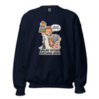 Waiter Wes crewneck sweatshirt in Navy, front view