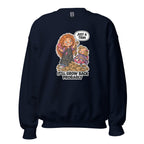 Hairdresser Holly crewneck sweatshirt in Navy, front view
