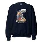 Officer Otis crewneck sweatshirt in Navy, front view