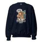 Delivery Dex crewneck sweatshirt in Navy, front view