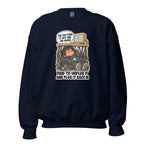 IT Guy Iggy crewneck sweatshirt in Navy, front view
