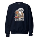 Customer Service Carl crewneck sweatshirt in Navy, front view