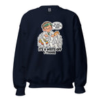 Accountant Andy crewneck sweatshirt in Navy, front view