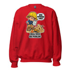 Foreman Frankie crewneck sweatshirt in Red, front view