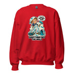 Painter Parker crewneck sweatshirt in Red, front view