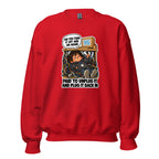 IT Guy Iggy crewneck sweatshirt in Red, front view