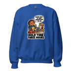Customer Service Carl crewneck sweatshirt in Royal, front view