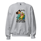 Dentist Dottie crewneck sweatshirt in Sport Grey, front view