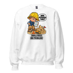 Foreman Frankie crewneck sweatshirt in White, front view