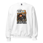 IT Guy Iggy crewneck sweatshirt in White, front view
