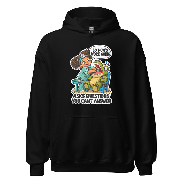 Dentist Dottie "Asks Questions You Can't Answer" design