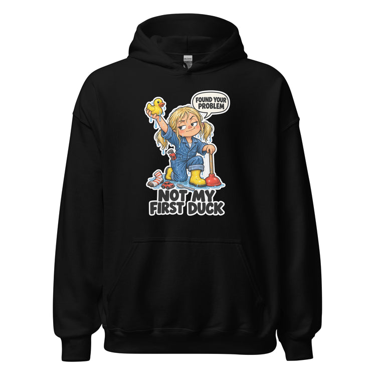 Drain Doctor Daisy "Not My First Duck" design