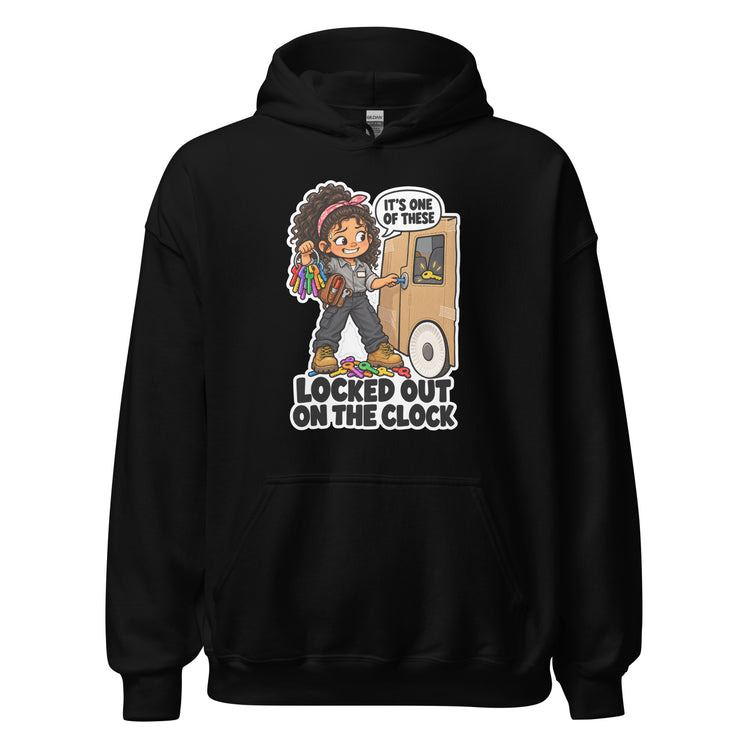 Locksmith Lola "Locked Out on the Clock" design