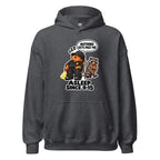 Security Stan hoodie in Dark Heather, front view