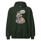 Officer Otis hoodie in Forest Green, front view