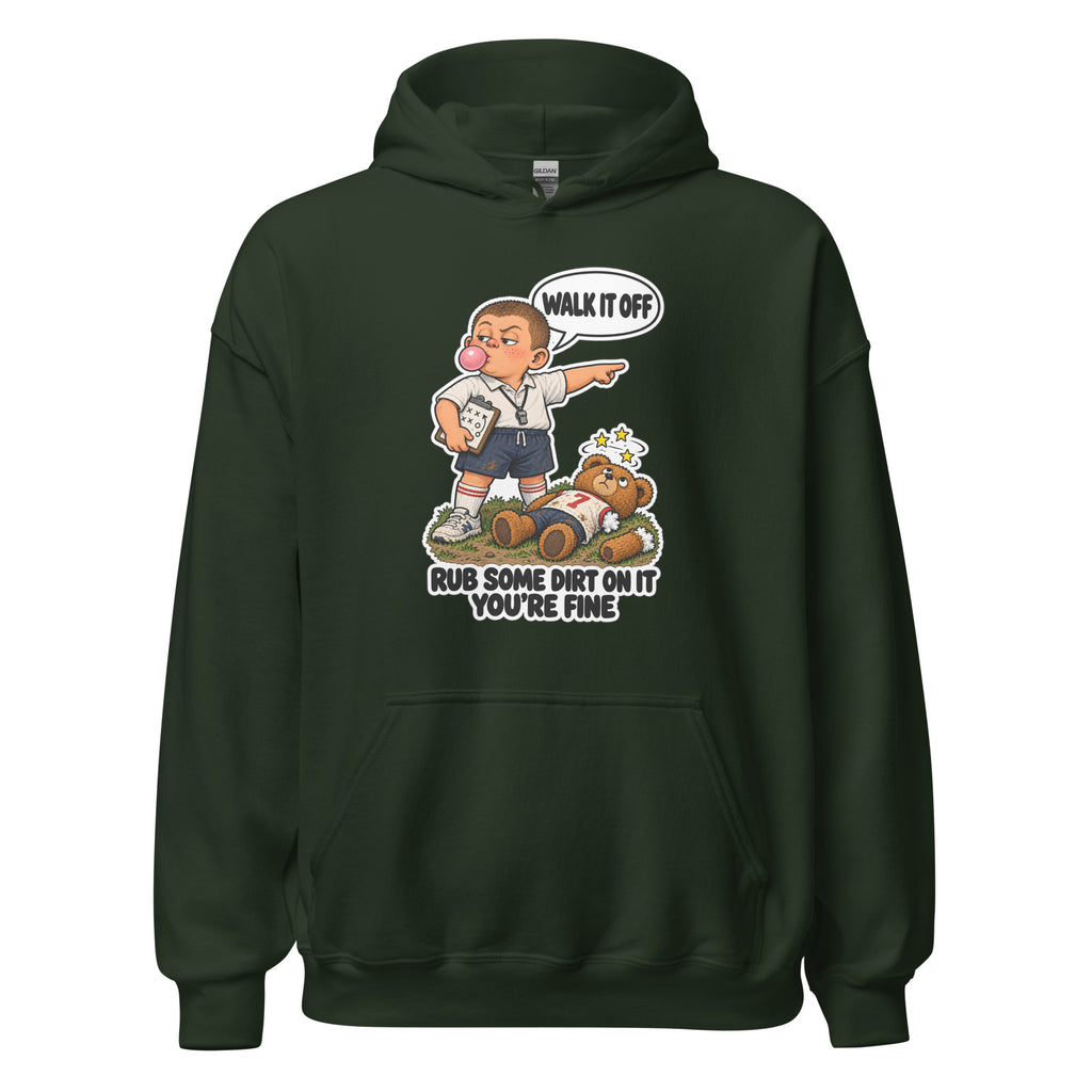 Coach Cal hoodie in Forest Green, front view