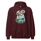Painter Parker hoodie in Maroon, front view