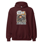 IT Guy Iggy hoodie in Maroon, front view