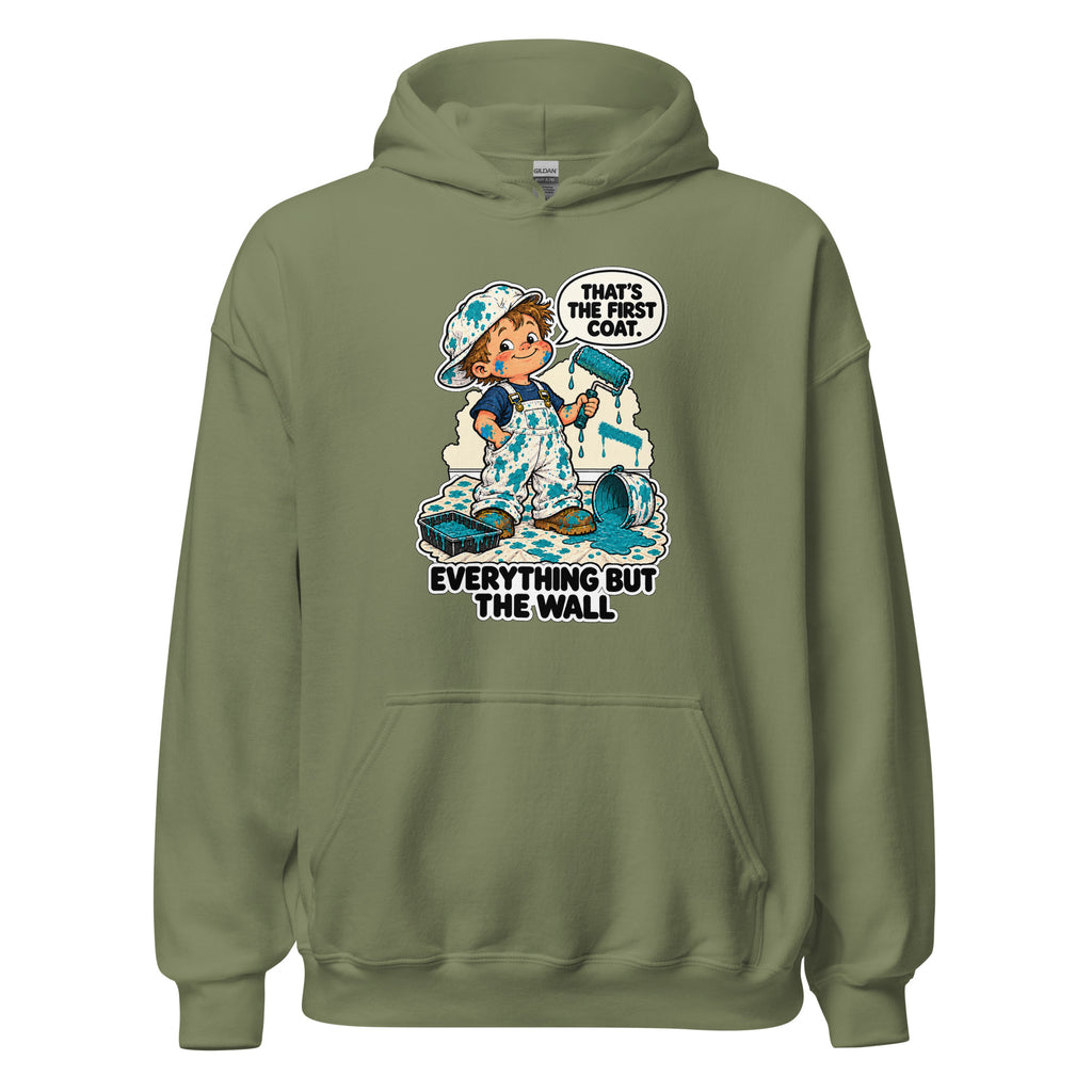 Painter Parker hoodie in Military Green, front view