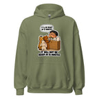 Pharmacist Phil hoodie in Military Green, front view