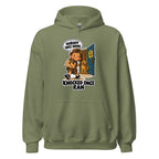 Delivery Dex hoodie in Military Green, front view