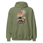 Coach Cal hoodie in Military Green, front view
