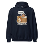 Pharmacist Phil hoodie in Navy, front view