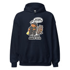Security Stan hoodie in Navy, front view