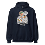 Accountant Andy hoodie in Navy, front view