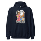 Nurse Nelly hoodie in Navy, front view