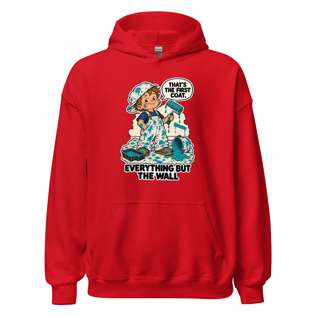 Painter Parker hoodie in Red, front view
