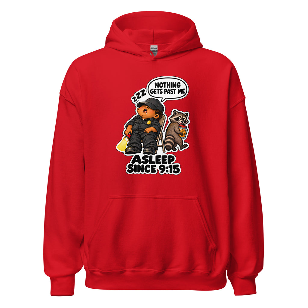 Security Stan hoodie in Red, front view