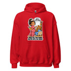 Nurse Nelly hoodie in Red, front view
