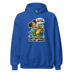Dentist Dottie hoodie in Royal, front view