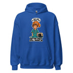 Vet Vinny hoodie in Royal, front view