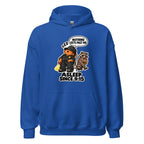 Security Stan hoodie in Royal, front view