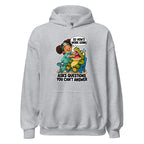 Dentist Dottie hoodie in Sport Grey, front view