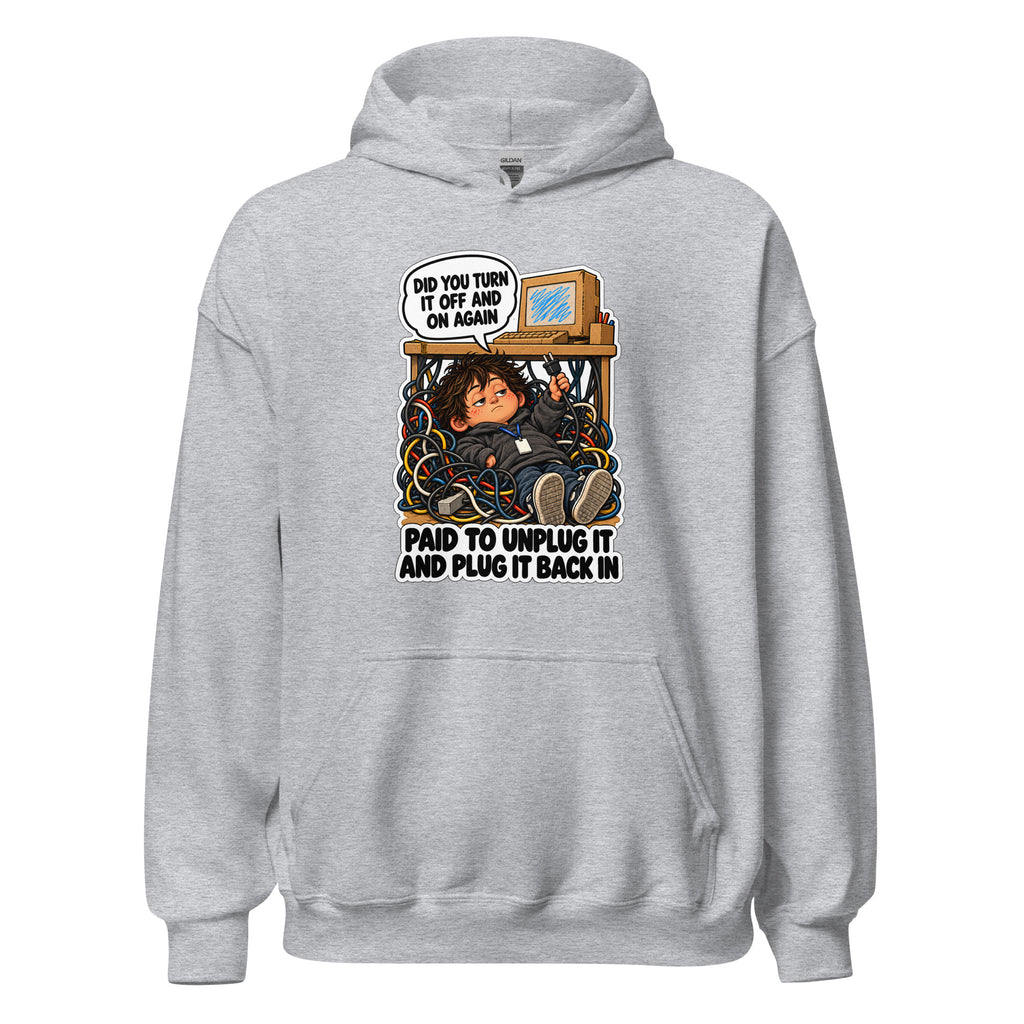 IT Guy Iggy hoodie in Sport Grey, front view