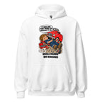Mechanic Max hoodie in White, front view
