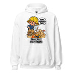 Foreman Frankie hoodie in White, front view