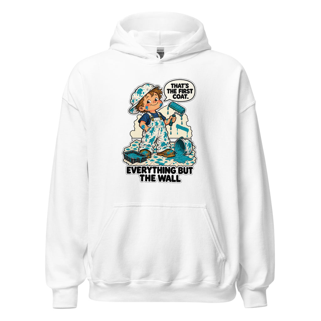 Painter Parker hoodie in White, front view